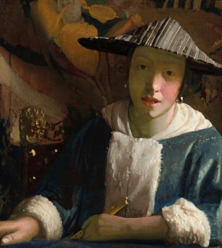 Girl with a flute, ca. 1669 (studio of Johannes Vermeer) (1632-1675) National Gallery of Art, Washington D.C., 1942.9.98